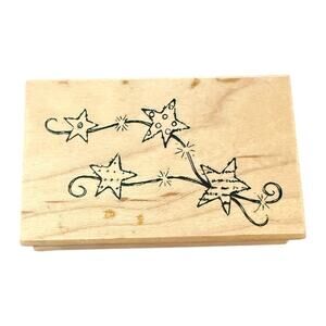 Great Impressions Floating Stars E360 Rubber Stamp